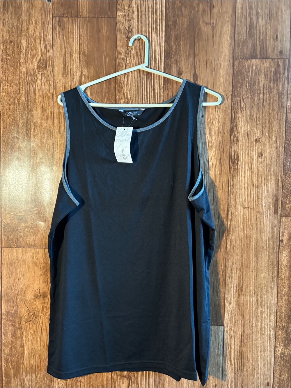 NWT Coofandy Men’s Black Tank Top
